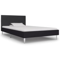  Bedframe stof zwart 90x200 cm
