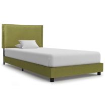  Bedframe stof groen 90x200 cm