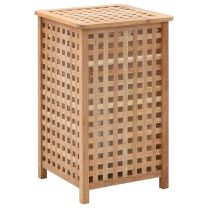  Wasmand 39x39x65 cm massief walnotenhout
