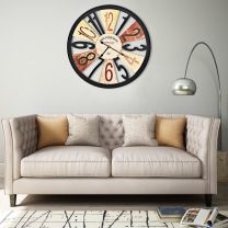  Wandklok 60 cm metaal meerkleurig