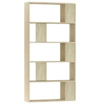  Boekenkast/Kamerscherm 80x24x159 cm spaanplaat sonoma eiken