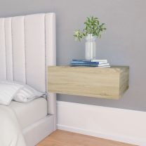  Nachtkastjes 2 st 40x30x15 cm spaanplaat sonoma eikenkleurig