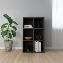  Boekenkast/dressoir 66x30x97,8 cm spaanplaat zwart