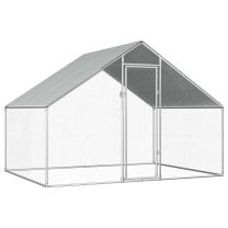  Buitenhok voor kippen 2,75x2x2 m gegalvaniseerd staal