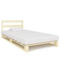  Bedframe pallet massief grenenhout 100x200 cm