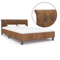  Bedframe kunstsude bruin 120x200 cm