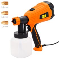  Verfspuit elektrisch met 3 mondstukken 500 W 800 ml