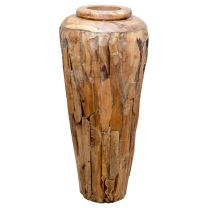  Decoratievaas 40x80 cm massief teakhout