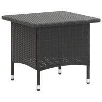  Theetafel 50x50x47 cm poly rattan zwart