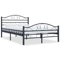  Bedframe staal zwart 120x200 cm