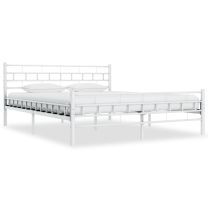  Bedframe metaal wit 160x200 cm
