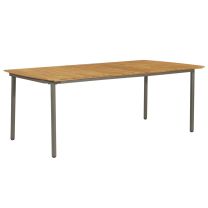  Tuintafel 200x100x72 cm massief acaciahout en staal