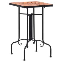  Bijzettafel mozaek keramiek terracottakleurig
