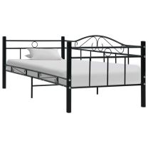  Bedframe metaal zwart 90x200 cm