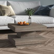  Salontafel 60x60x35 cm MDF grijs