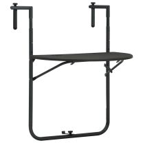  Balkontafel hangend 60x64x83,5 cm rattan-look kunststof bruin