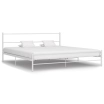  Bedframe metaal wit 160x200 cm