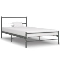  Bedframe metaal grijs 90x200 cm