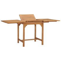  Tuintafel verlengbaar (110-160)x80x75 cm massief teakhout