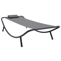  Tuinbed 200x90 cm staal grijs