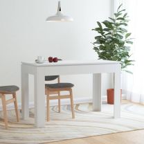  Eettafel 120x60x76 cm spaanplaat wit