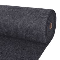  Tapijt 1,2x20 m ribstof antracietkleurig