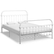  Bedframe metaal wit 140x200 cm