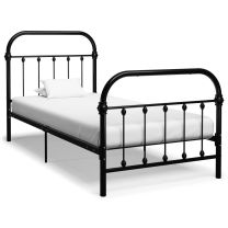  Bedframe metaal zwart 100x200 cm
