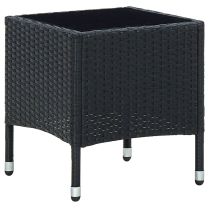  Tuintafel 40x40x45 cm poly rattan zwart