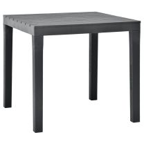  Tuintafel 78x78x72 cm kunststof antraciet