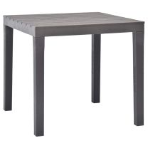  Tuintafel 78x78x72 cm kunststof mokka
