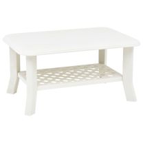 Salontafel 90x60x46 cm kunststof wit