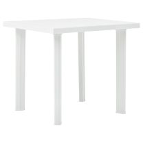  Tuintafel 80x75x72 cm kunststof wit