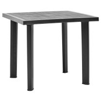  Tuintafel 80x75x72 cm kunststof antraciet