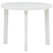  Tuintafel 89 cm kunststof wit