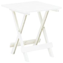  Tuintafel inklapbaar 45x43x50 cm kunststof wit