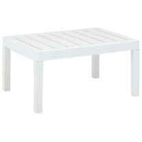  Tuintafel 78x55x38 cm kunststof wit
