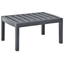  Tuintafel 78x55x38 cm kunststof antracietkleurig