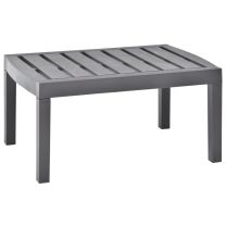  Tuintafel 78x55x38 cm kunststof mokka
