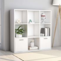 Boekenkast 98x30x98 cm spaanplaat wit