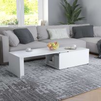  Salontafel 150x50x35 cm spaanplaat wit