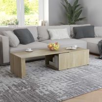  Salontafel 150x50x35 cm spaanplaat sonoma eikenkleurig