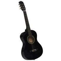  Gitaar klassiek beginner en kinderen 1/2 34" zwart