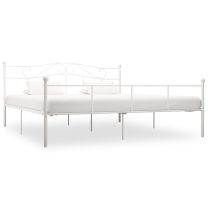  Bedframe metaal wit 180x200 cm