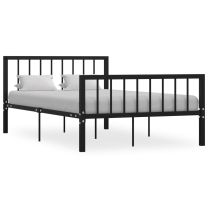  Bedframe metaal zwart 120x200 cm