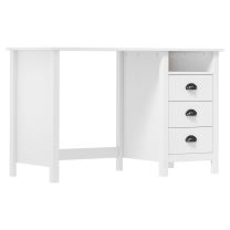  Bureau Hill Range met 3 lades 120x50x74 cm massief grenenhout