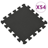  54x Vloermatten 4,86  EVA-schuim zwart