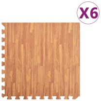  Vloermatten 6 st 2,16  EVA-schuim houtnerfprint