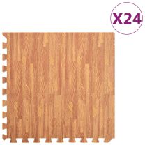  Vloermatten 24 st 8,64  EVA-schuim houtnerfprint