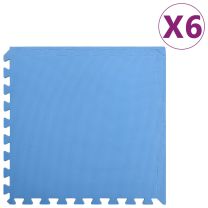  Vloermatten 6 st 2,16  EVA-schuim blauw